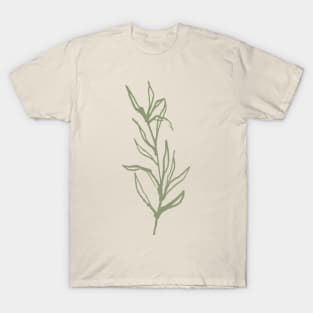 Minimal Sprig Branch Herb T-Shirt